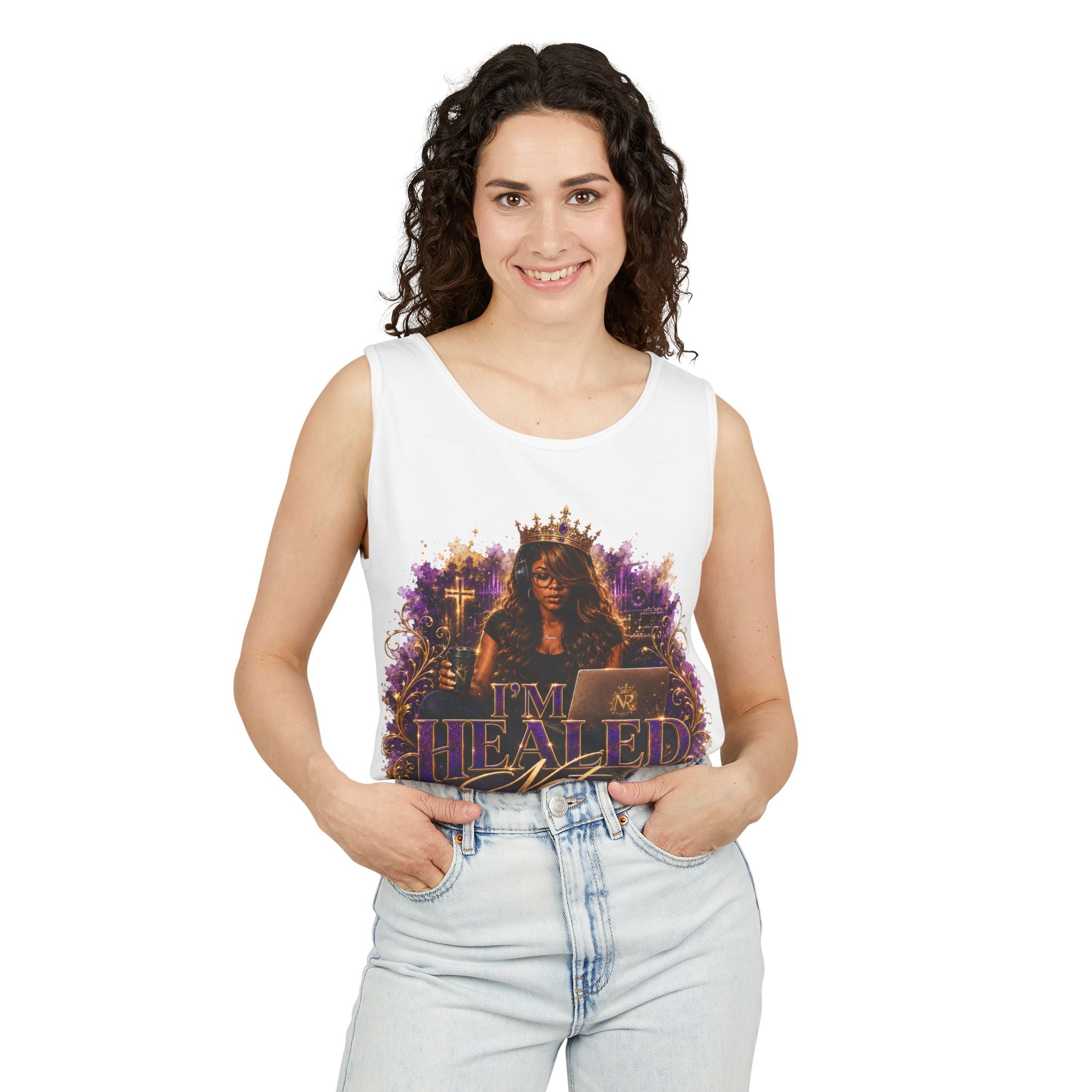 Healed Not Perfect Tank Top — Christian Inspirational Faith Graphic Tank