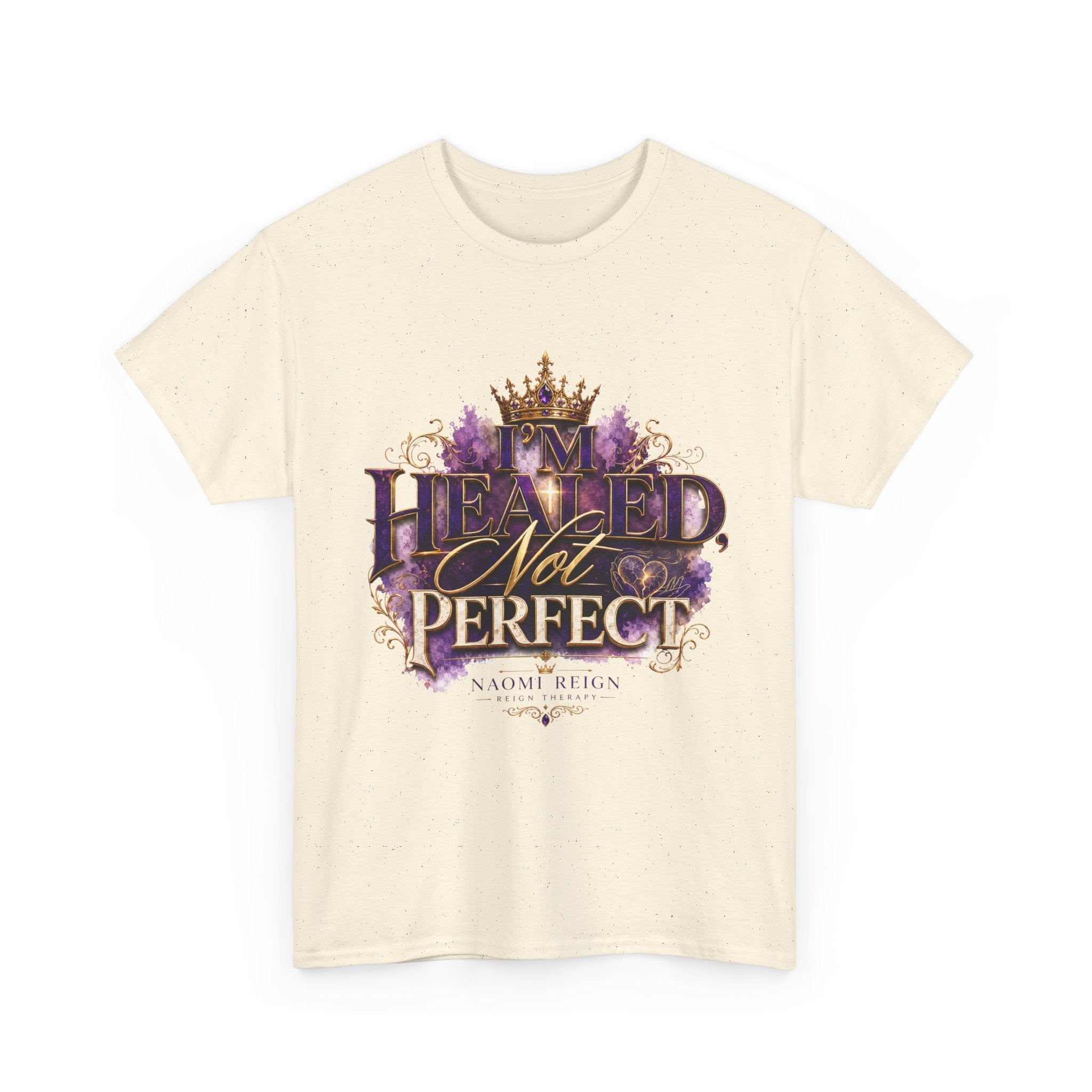Faith T-Shirt — 'Healed Not Perfect' Inspirational Christian Tee