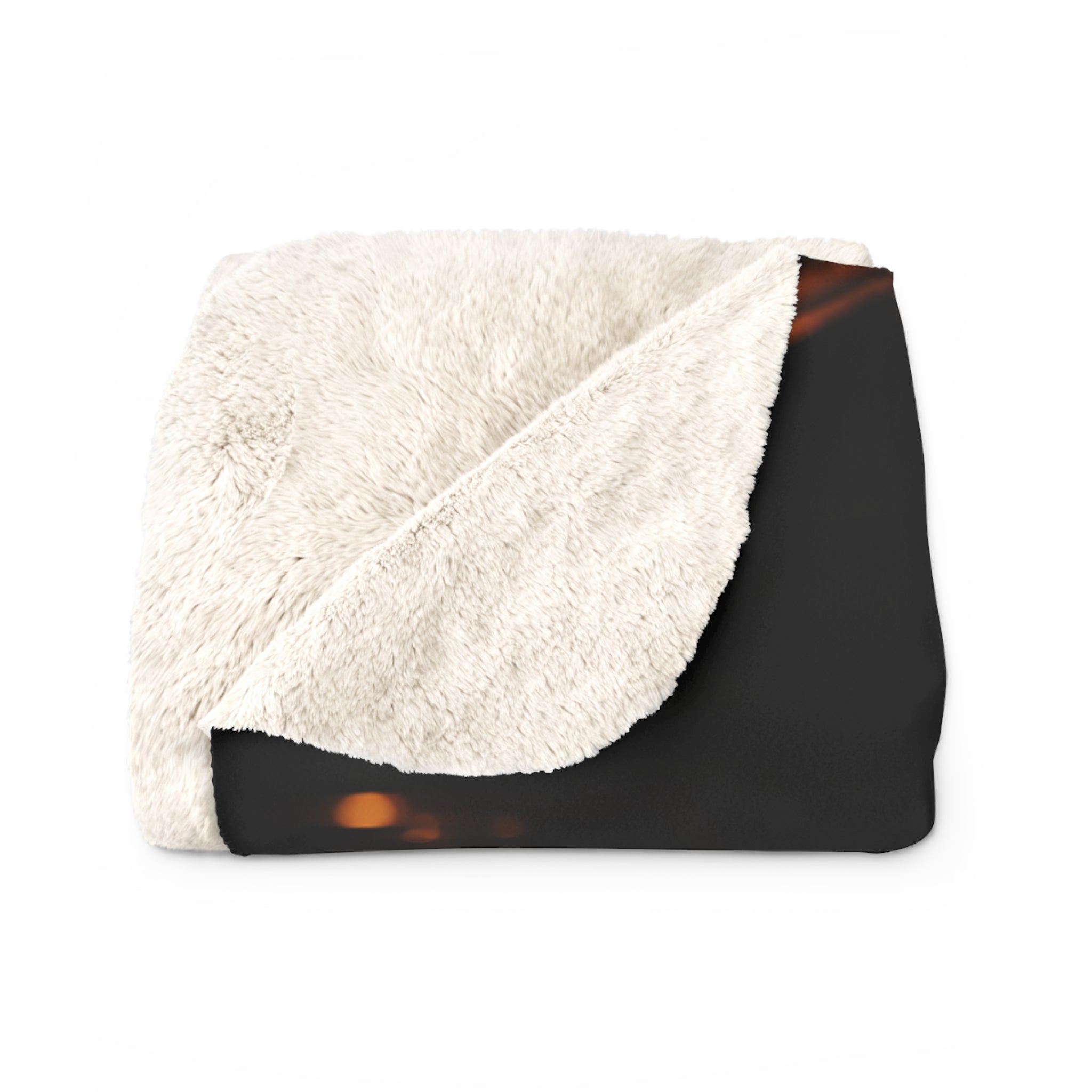Sherpa Blanket — "You Are Safe Here" Cozy Personalized Throw with Portrait and Message