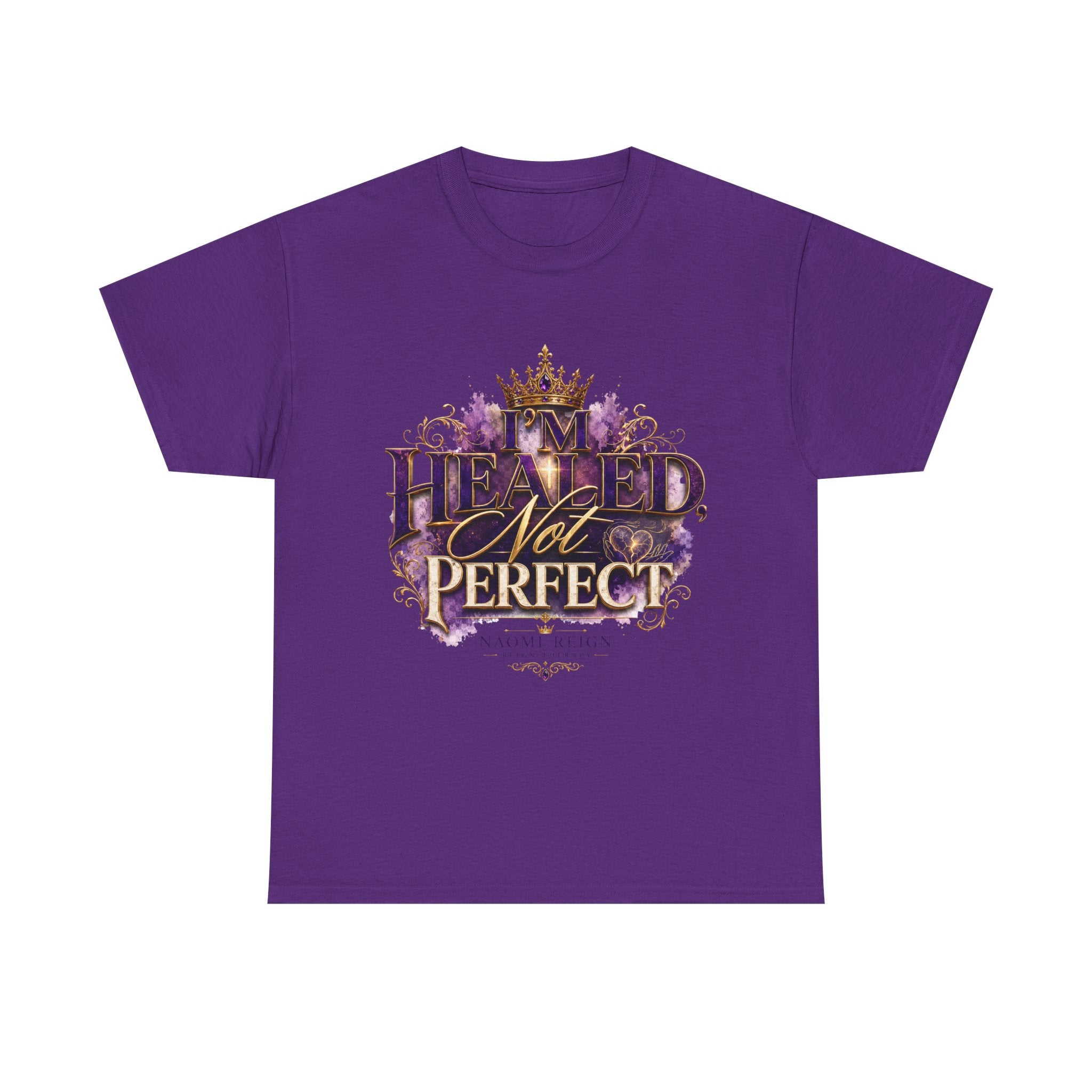 Faith T-Shirt — 'Healed Not Perfect' Inspirational Christian Tee