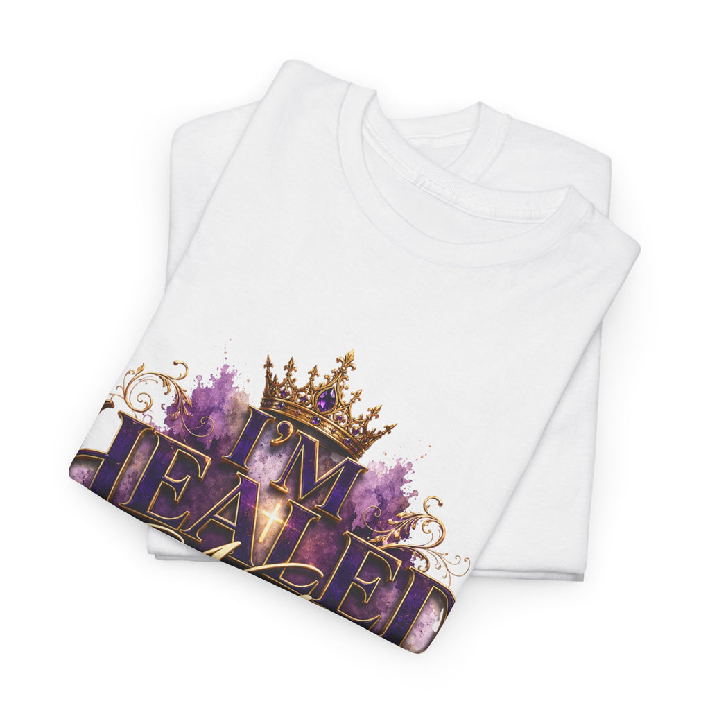 Faith T-Shirt — 'Healed Not Perfect' Inspirational Christian Tee