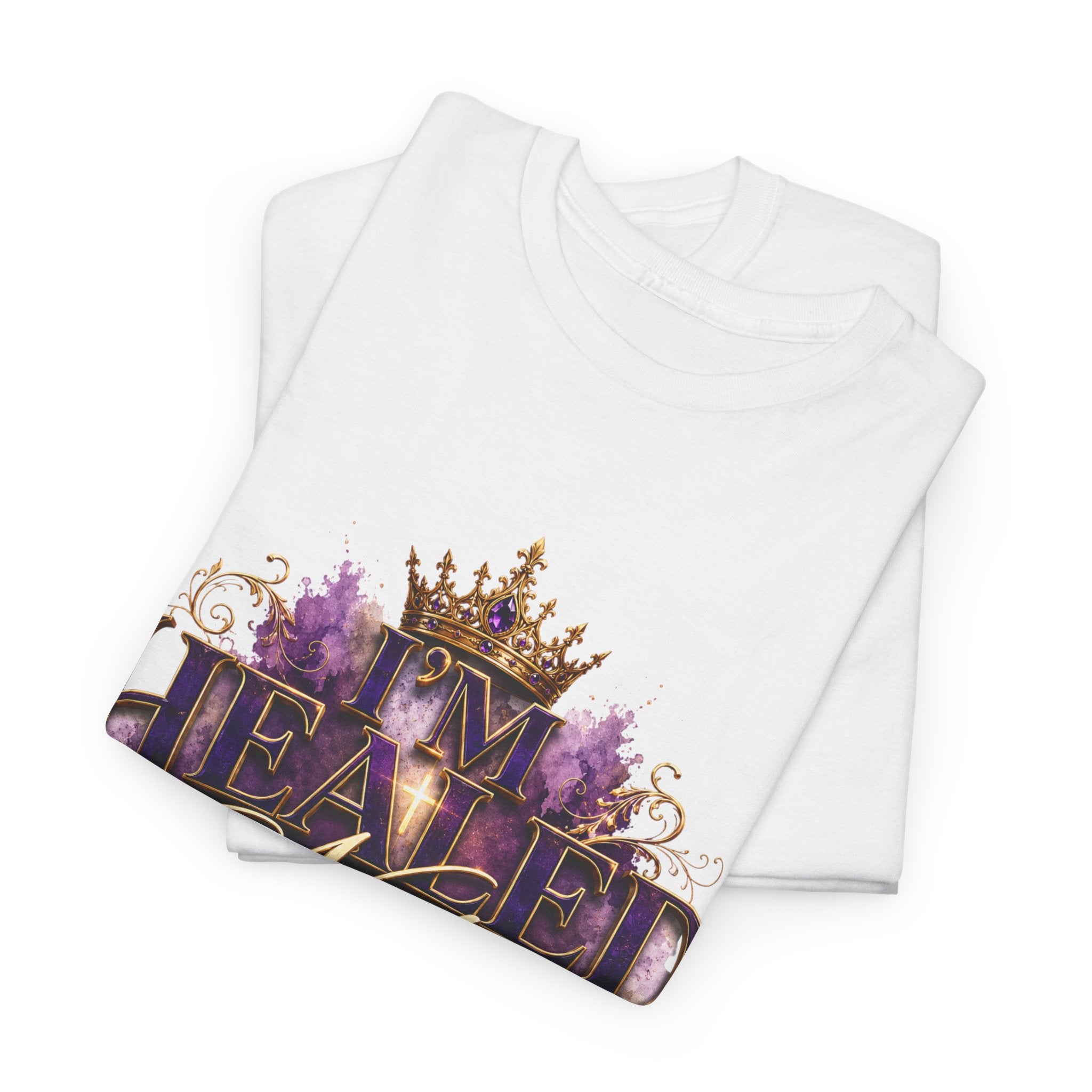 Faith T-Shirt — 'Healed Not Perfect' Inspirational Christian Tee