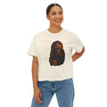 Boxy Tee — Inspirational Portrait 'Her Sound & Strength' Graphic