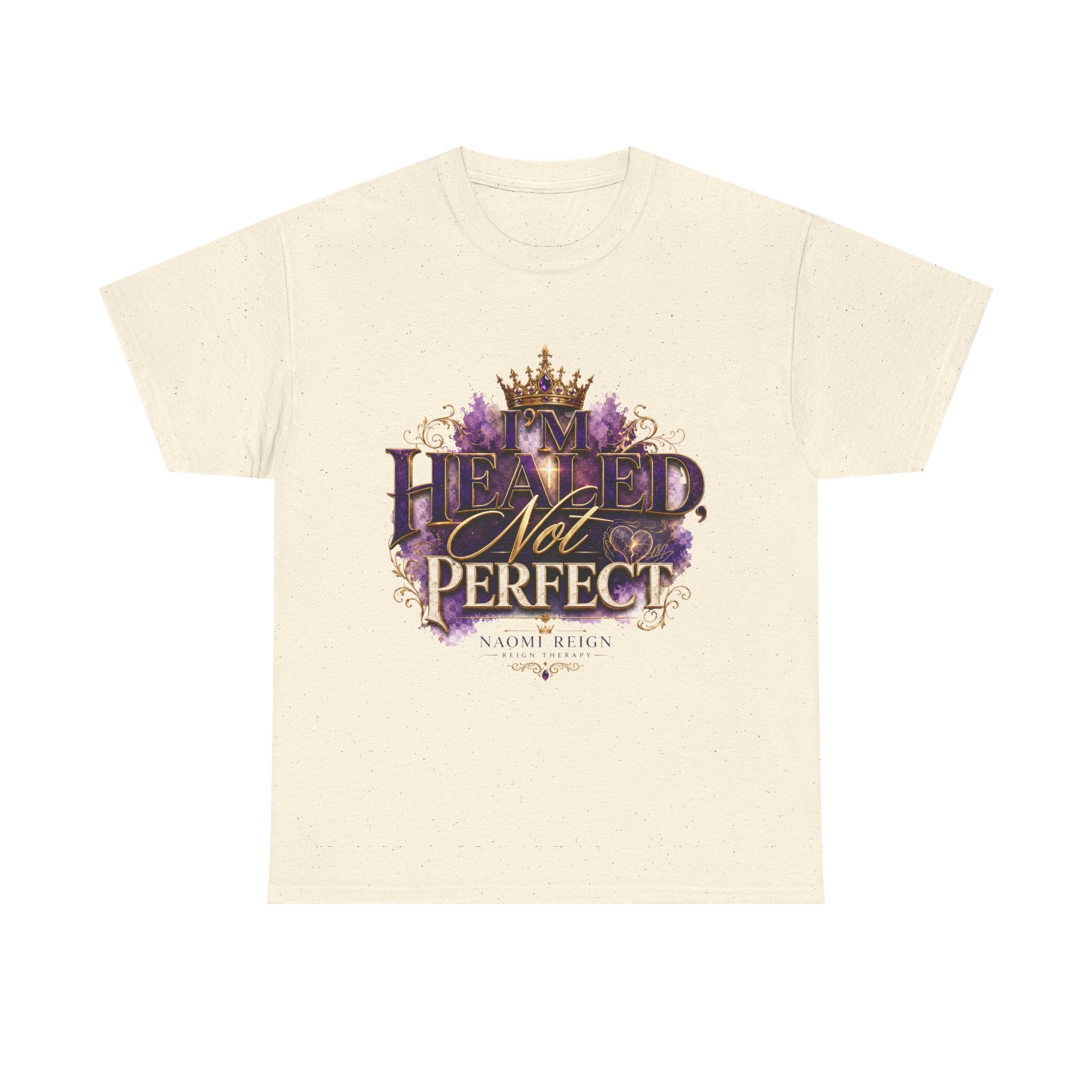 Faith T-Shirt — 'Healed Not Perfect' Inspirational Christian Tee