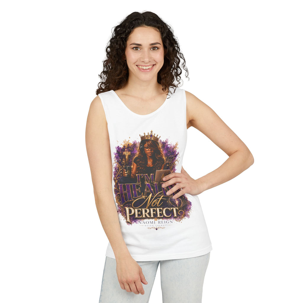 Healed Not Perfect Tank Top — Christian Inspirational Faith Graphic Tank