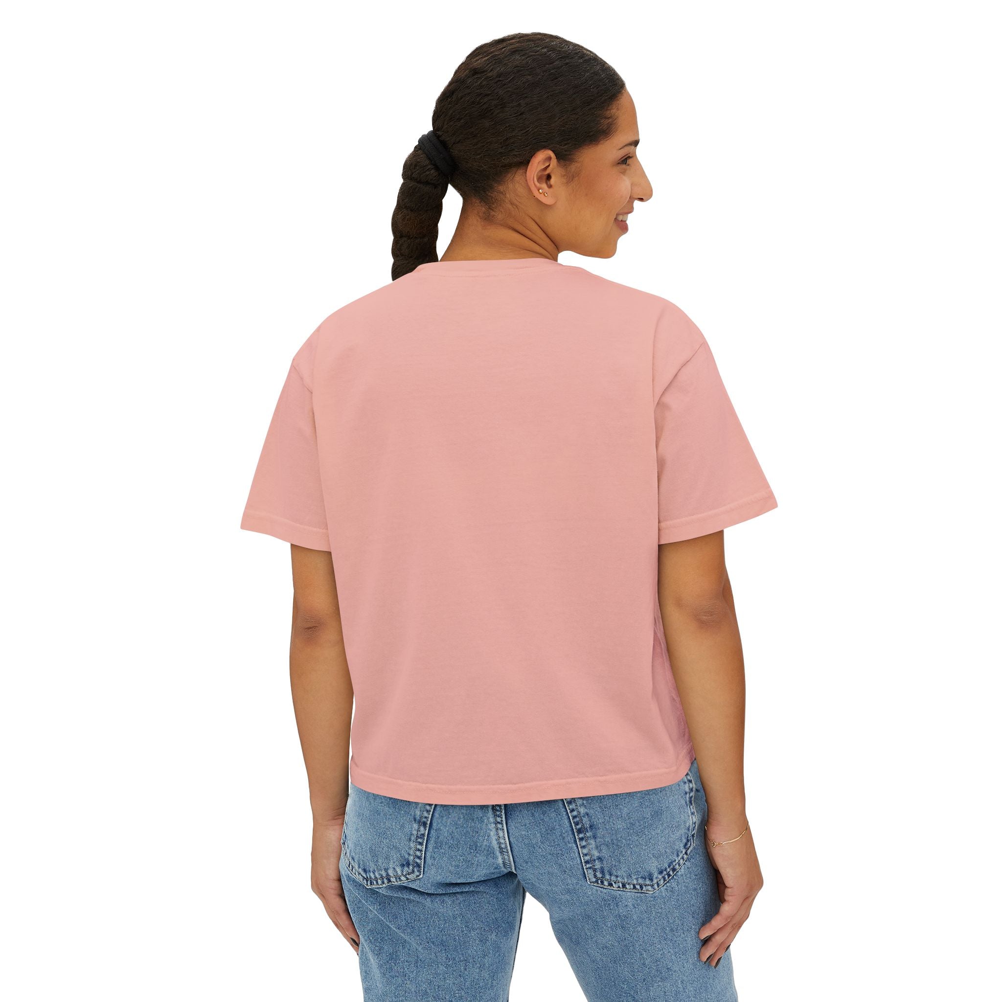 Healed Not Perfect Women's Boxy Tee — Spiritual Empowerment Graphic Shirt