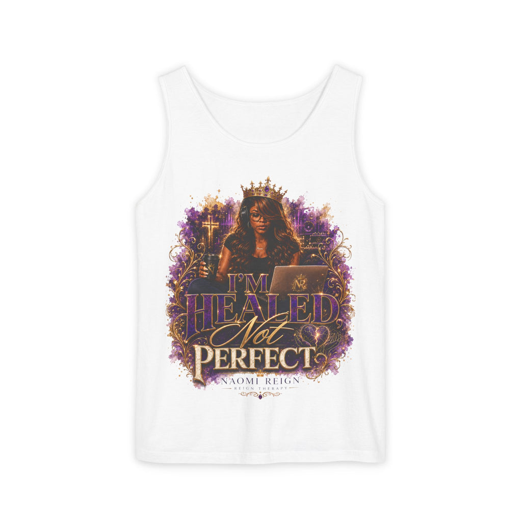 Healed Not Perfect Tank Top — Christian Inspirational Faith Graphic Tank