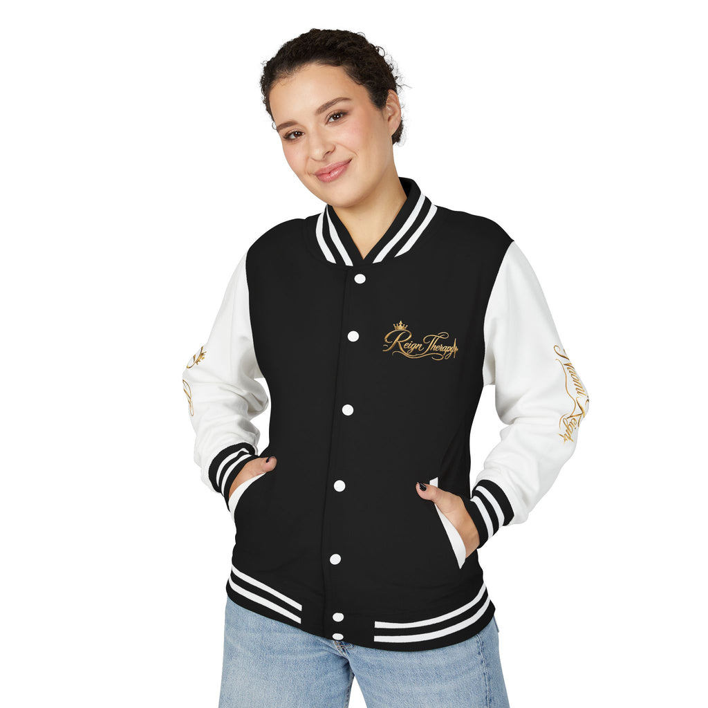 Letterman Jacket — "Reign & Healing Within" Vintage Script Varsity Jacket