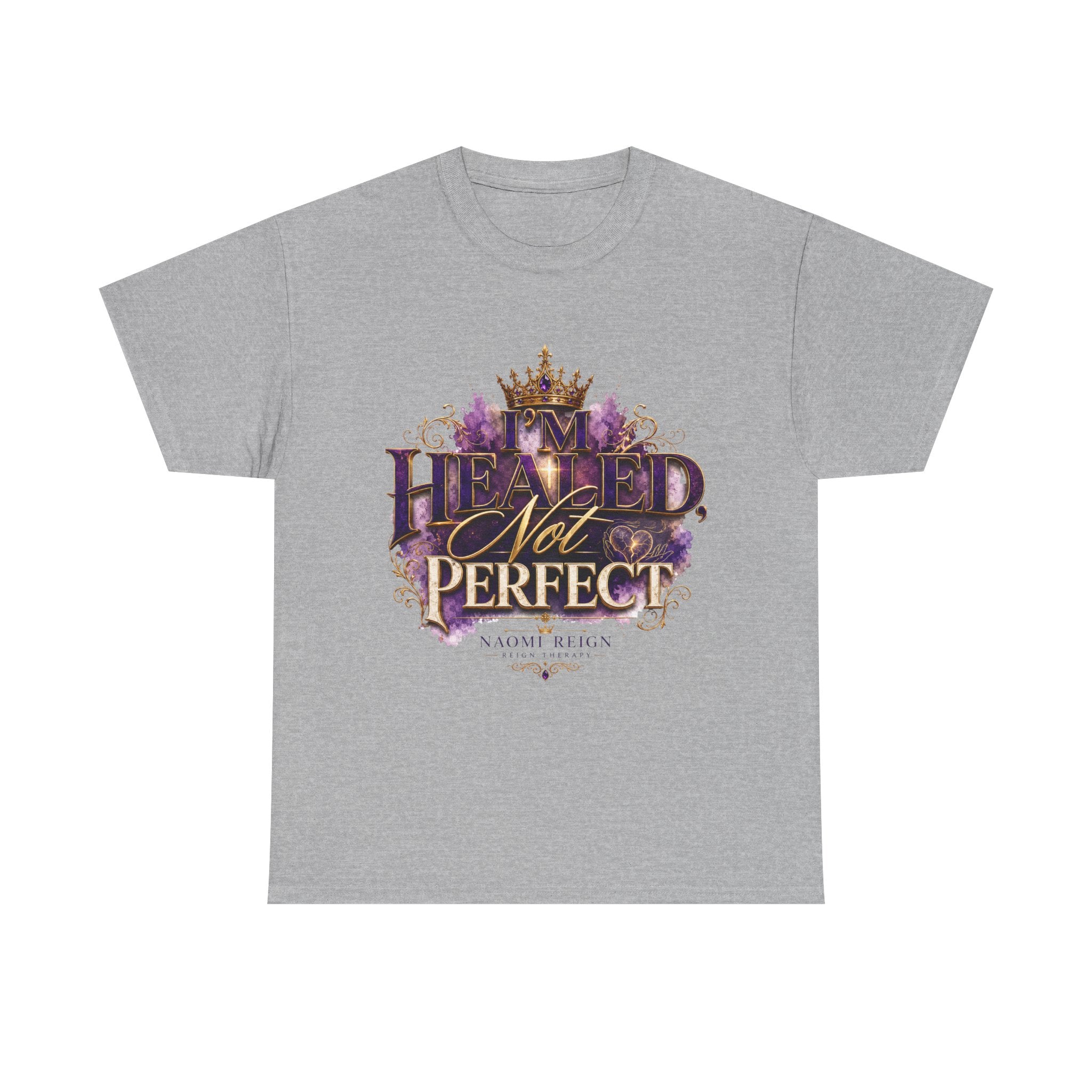 Faith T-Shirt — 'Healed Not Perfect' Inspirational Christian Tee