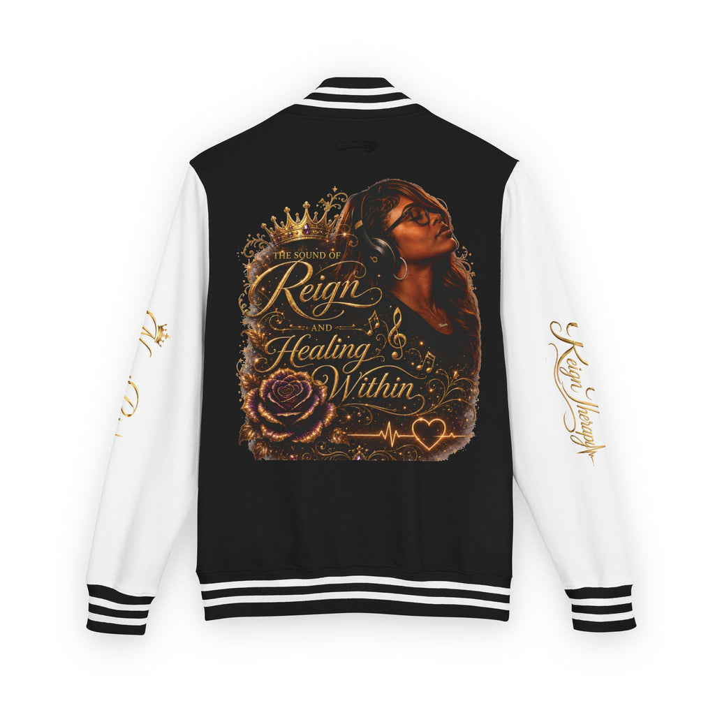 Letterman Jacket — "Reign & Healing Within" Vintage Script Varsity Jacket