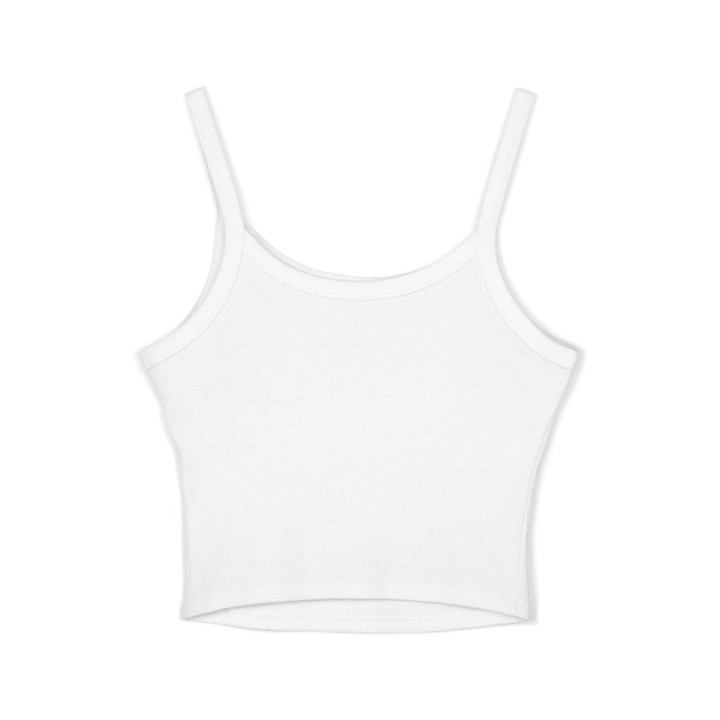 Women's Crop Tank Top - 'Reign' Floral Portrait Graphic