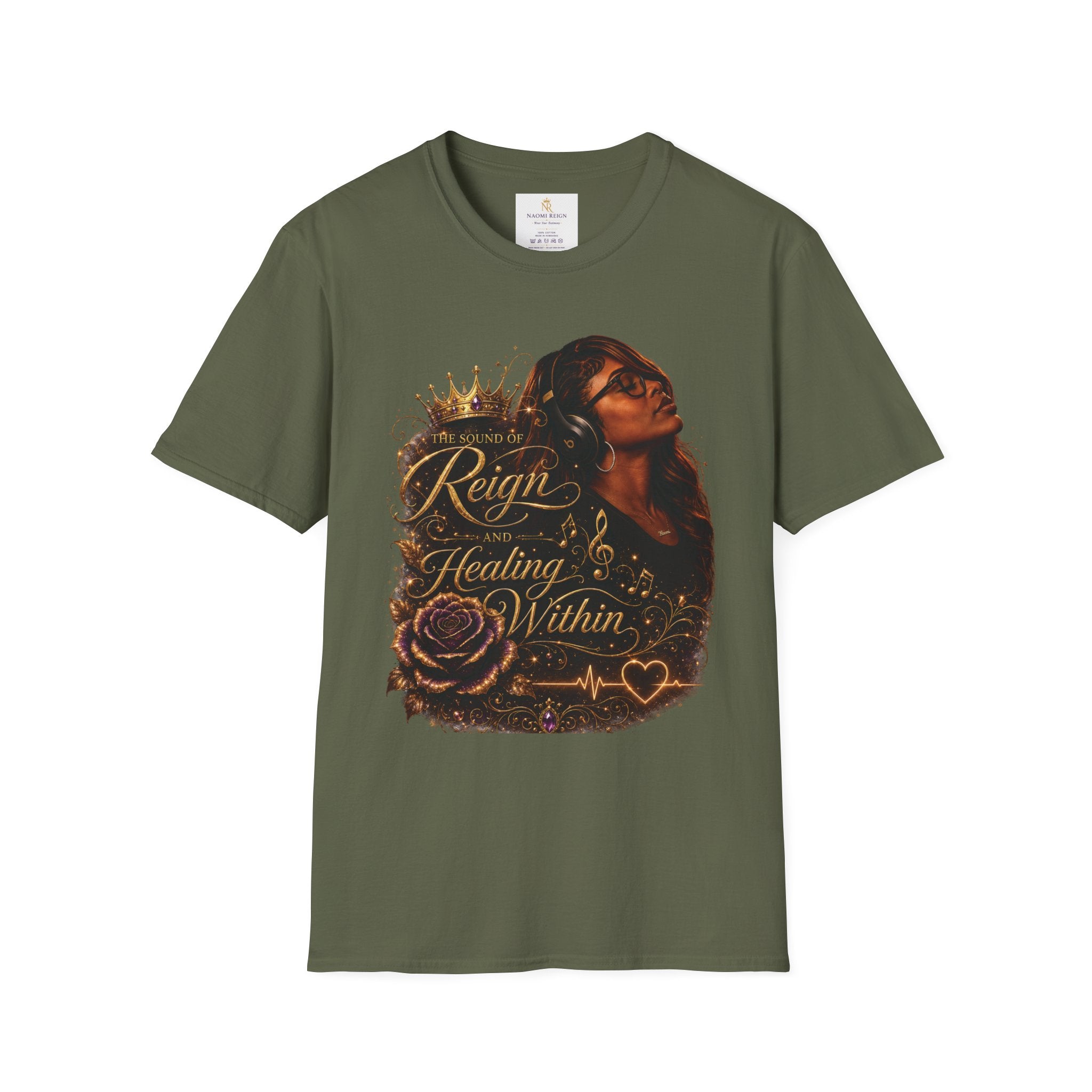 Reign Healing Within T-Shirt — Empowering Afrocentric Inspirational Tee