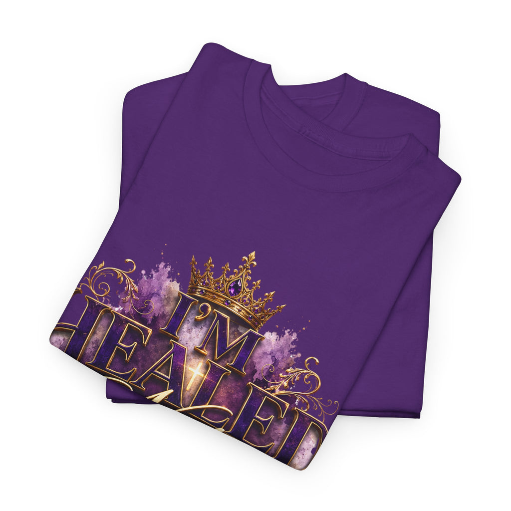 Faith T-Shirt — 'Healed Not Perfect' Inspirational Christian Tee
