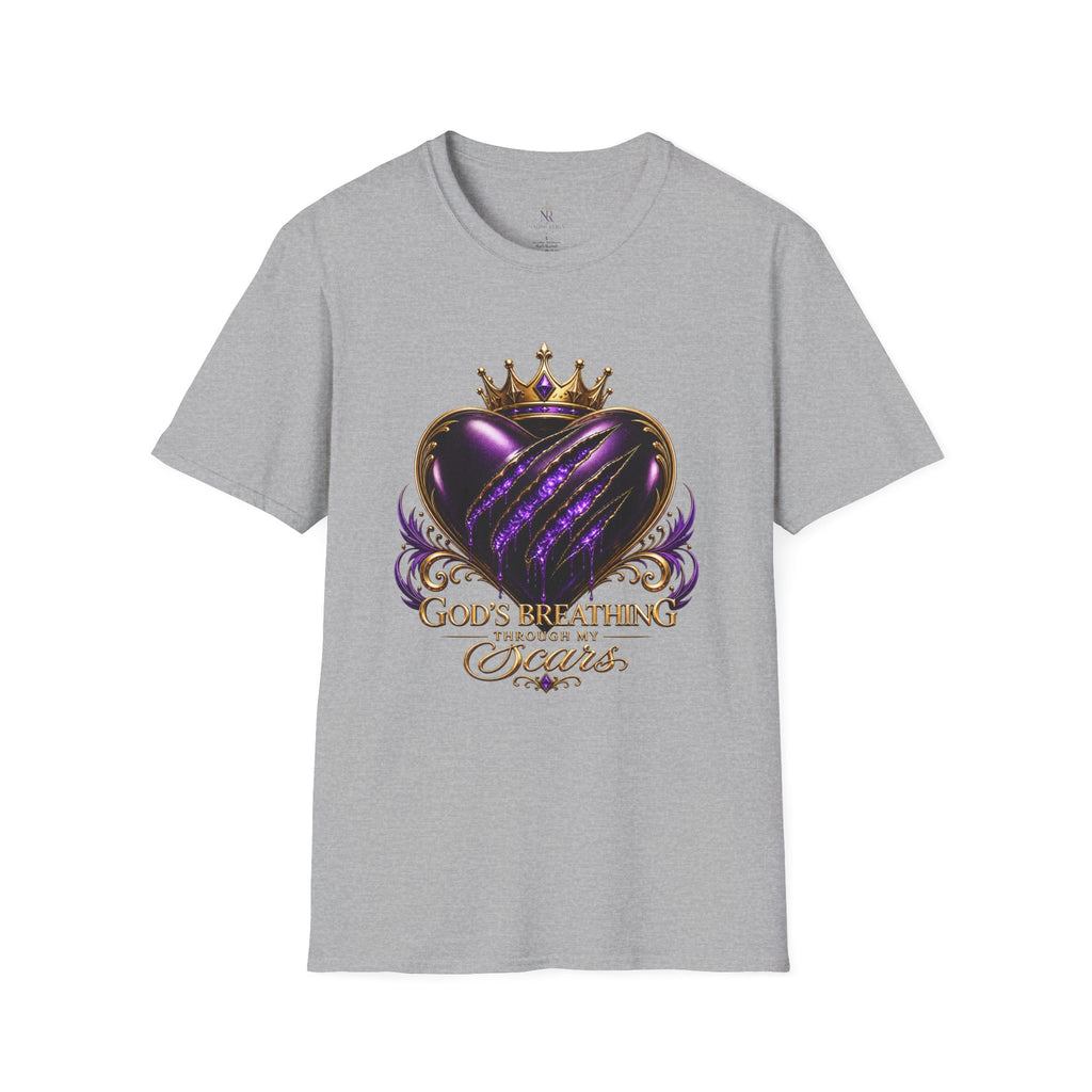 God’s Breathing Through My Scars Signature Tee