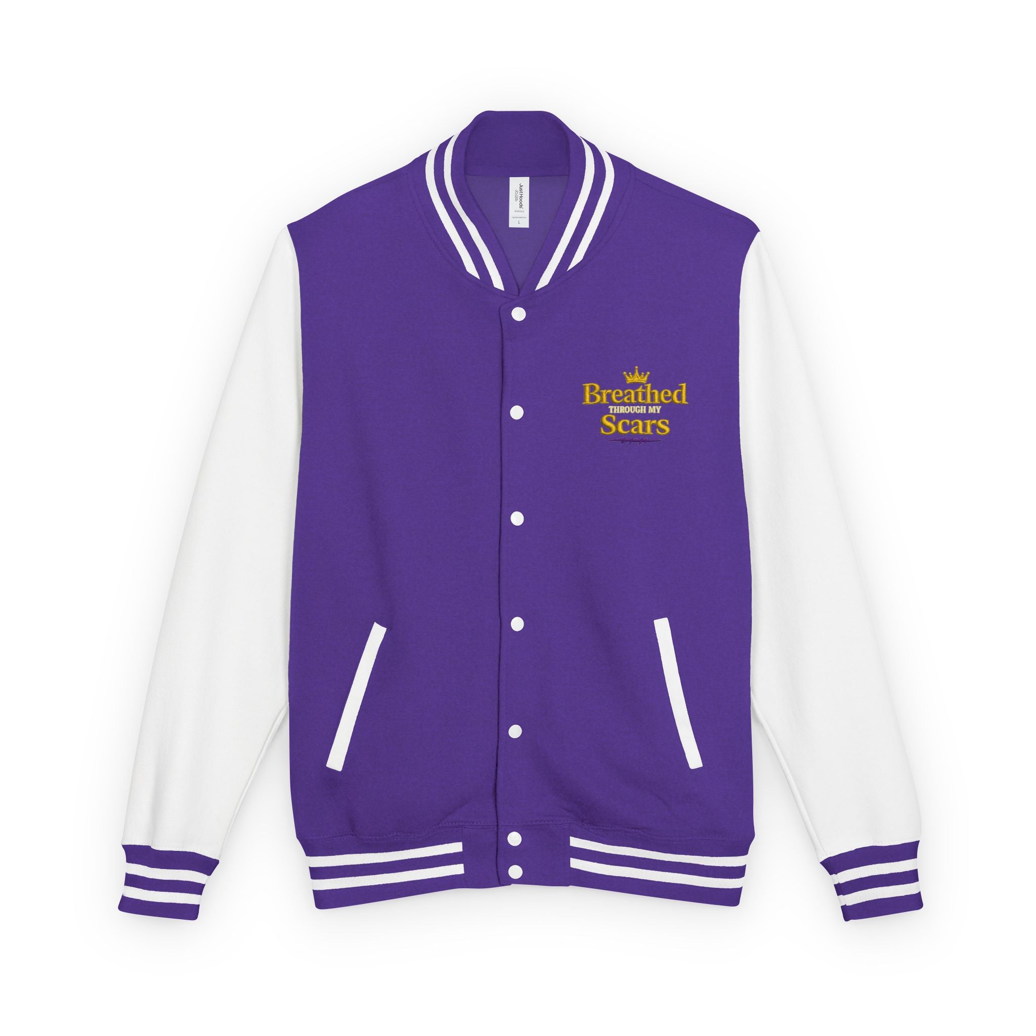Unisex Heavyweight 'Healing Reign' Letterman Jacket